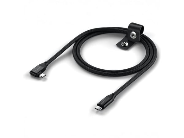 Satechi Right Angle 1m USB-C Cable with 240W Power Delivery and 20Gbps Data Transfer - Black