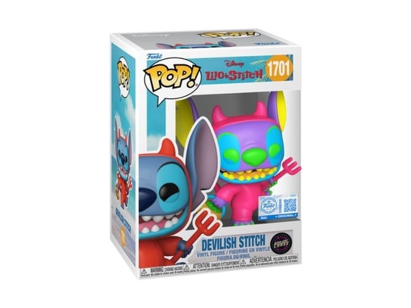Funko POP vinyl Exclusive Stitch as Devil m/CH