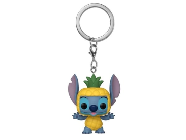FUNKO POP! KEYCHAIN Stitch as Pineapple, Nøkkelring, Flerfarget, Vinyl, Lilo & Stitch, 102 mm, Boks