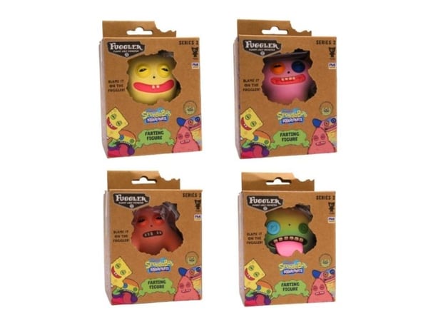 FUGGLER SPONGEBOB FARTING FIGURE 1PK S2 ASS CDU