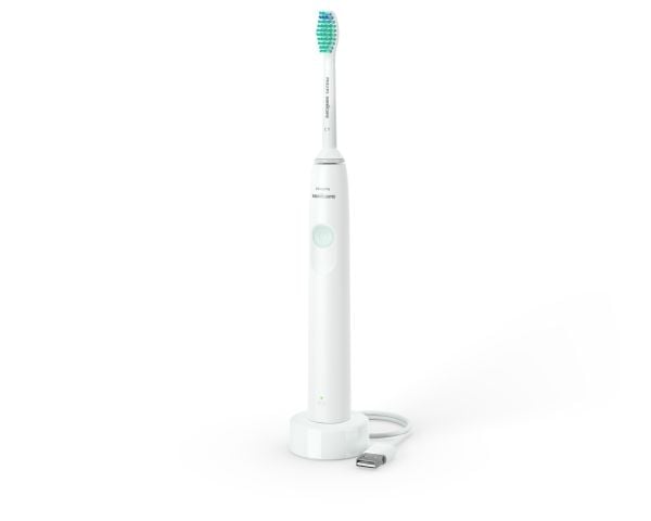 Philips 1100 Series HX3641/11 Sonic elektrisk tannbørste, Voksen, Sonik tannbørste, Daglig stell, Mynte, 2 min, Batteri