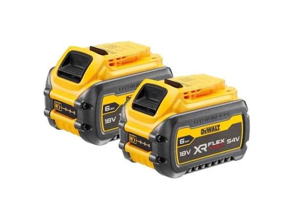 DeWALT DCB546T2-XJ, Akku, 6 ah, 54 V, DeWalt, musta, Keltainen, 6 ah