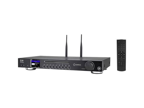 Renkforce RF-DAB-IR1702 Internett CD-radio DAB+, FM, Bluetooth®, DLNA, WLAN inkl. fjernkontroll