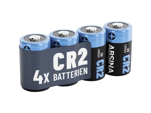 Absina CR 2 spesialbatterier litium 800 3 V 4 stk