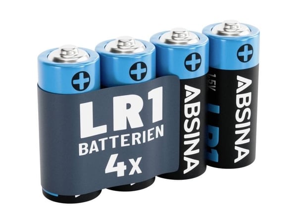 Absina Lady N-batteri (N) alkali-mangan 1,5 V 800 4 stk