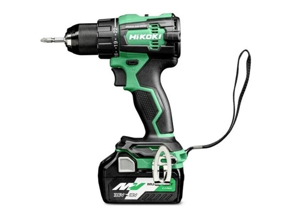 HiKOKI DS18DE DS18DEWHZ batteridrevet boremaskin 18 V 4 Ah litium inkl. ekstra batteri inkl. lader koffert