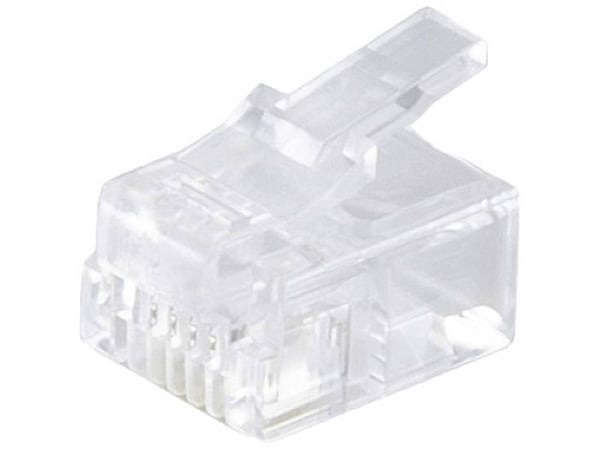shiverpeaks BS72040-10, RJ-11, Hvit, Hankjønn, Rett, Gull, 10 stykker