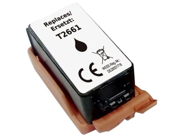 Renkforce blekkpatron erstatter Epson T32661 266 (C13T26614010), kompatibel sort RF-ET266BK (RF-6736454)