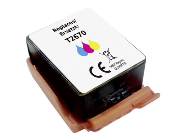 Renkforce kompatibel skriverpatron erstatter Epson T2670 267 C13T26704010 farge Color RF-ET267CMY (RF-6736456)