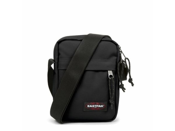 Eastpak The One, Olkalaukku, Musta, Vetoketju, Takatasku, Etutasku, Vetoketjutasku, Musta