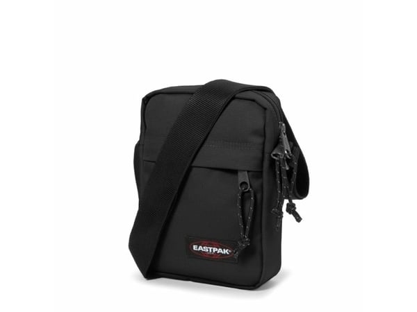 Eastpak The One, Skulder veske, Sort, Glidelås, Baklomme, Forlomme, Glidelåslomme, Sort