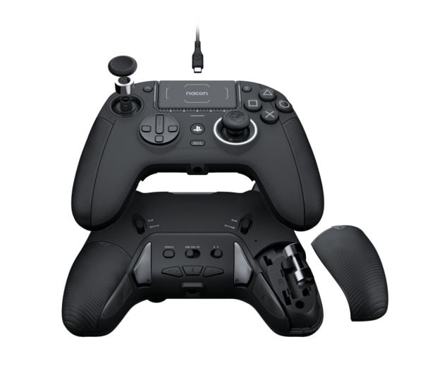 NACON Revolution 5 Pro, Gamepad, PC, PlayStation 4, PlayStation 5, D-pute, Retningsknapper, Menyknapp, Trådløs, Bluetooth, Svart
