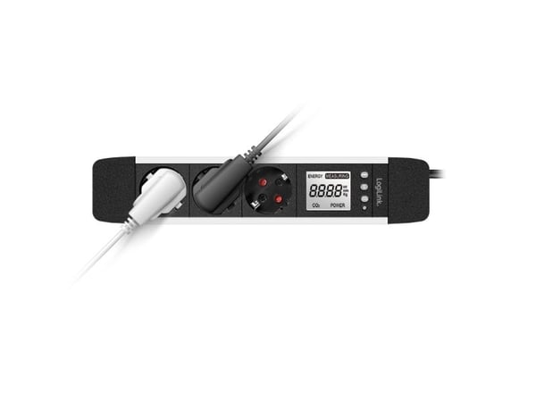 LogiLink pistorasia 3-nastainen 16A Musta 1.4m