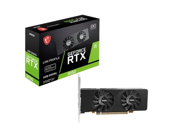 MSI GEFORCE RTX 3050 LP E 6G OC, GeForce RTX 3050, 6 GB, GDDR6, 96 bittiä, 7680 x 4320 pikseliä, PCI Express x8 4.0