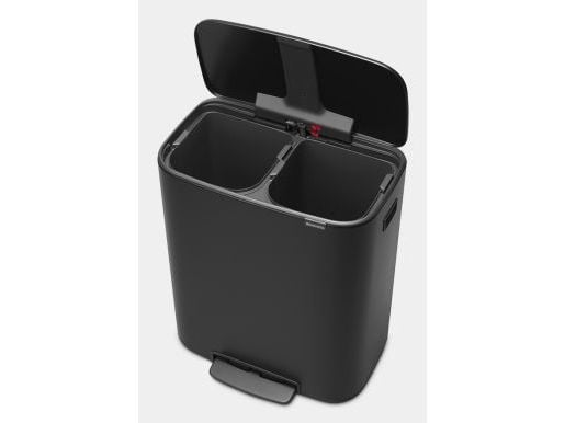 Pedalspand Brabantia BO 2x30 liter Matt Sort