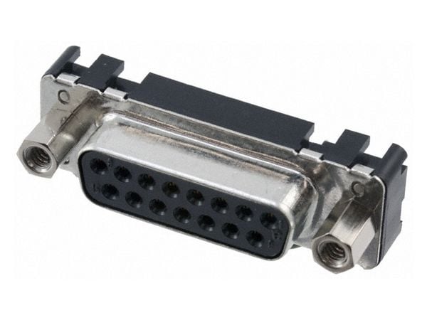 Harting 09 66 255 6511, D-Sub 2, Sort, Metallisk, Stål, Termoplast, Kobberlegering, 10 mO, 1000 V