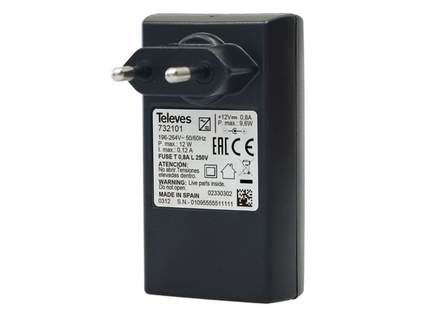 Televes 732101, SAT-multibryter, Innendørs, 196 - 264 V, 50 - 60 Hz, 12 V, 0,8 A