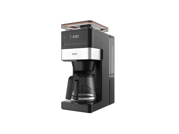 Krups Aroma Partner KM8428, Kaffebrygger (drypp), 1,5 l, Kaffe bønner, Malt kaffe, Innebygd kaffekvern, 1000 W, Svart