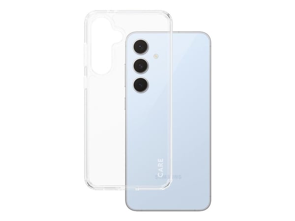 CARE by PanzerGlass Urban Combat - Baksidedeksel for mobiltelefon - med klar ramme - plastikk - gjennomsiktig - for Samsung Galaxy S24 FE