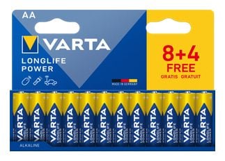 VARTA LONGLIFE POWER AA PAK 12 (8+4)