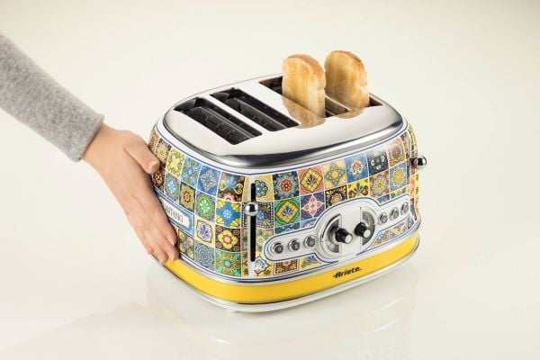 Ariete 0156/0P, 4 skiver, Blå, Gult, Knapper, Rotasjon, CE, 1630 W, 220-240 V