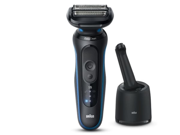 Braun Series 5 52-B7000cc, Barberingsmaskin, Svart, EasyClean, Knapper, LED, Batteri