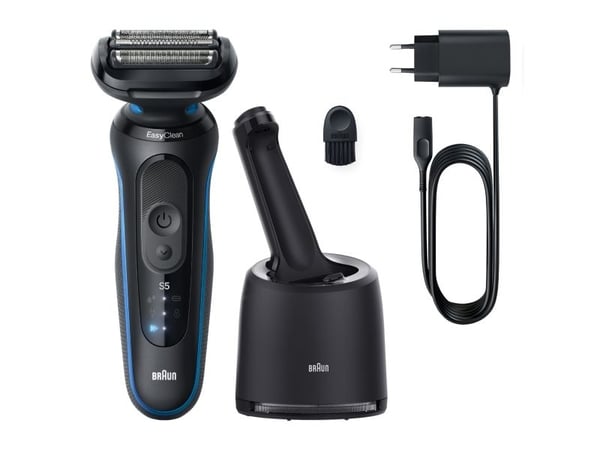 Braun Series 5 52-B7000cc, Barberingsmaskin, Svart, EasyClean, Knapper, LED, Batteri