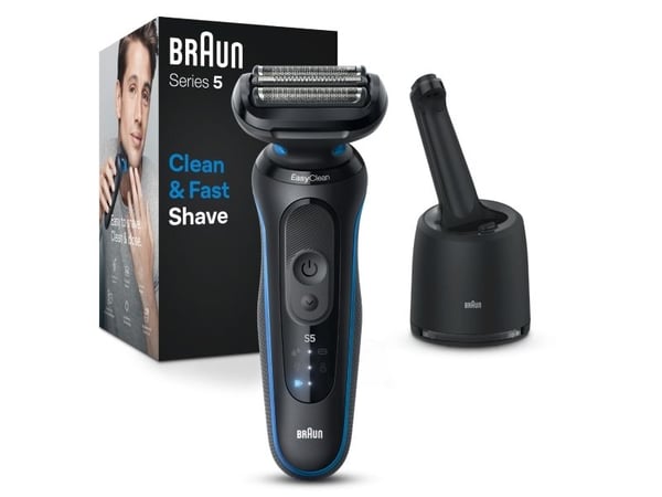 Braun Series 5 52-B7000cc, Barberingsmaskin, Svart, EasyClean, Knapper, LED, Batteri