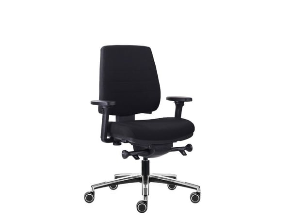 Canadian Ergo XC medium kontorstol, svart - ekskl. armlener