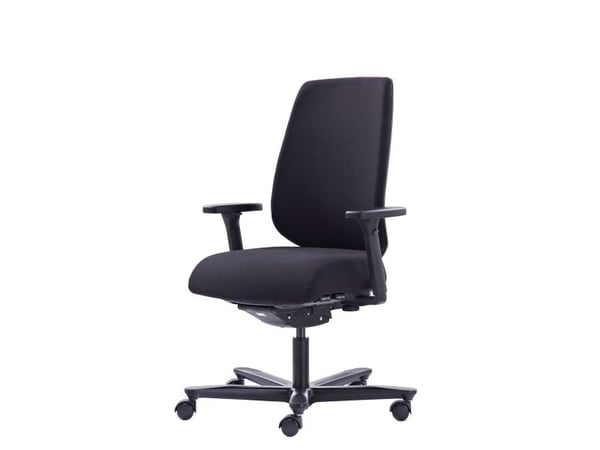 Canadian Ergo Comfort Soft kontorstol, svart - ekskl. armlener