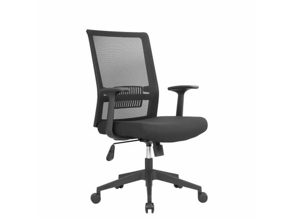 Kontorstol TX Air 2, svart - uten armlener