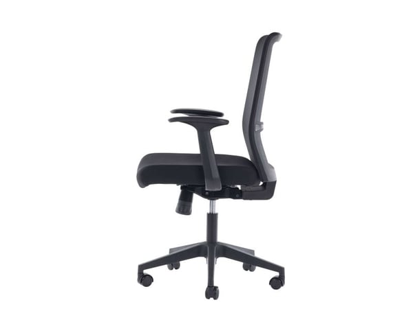 Kontorstol TX Soft 4, svart - uten armlener