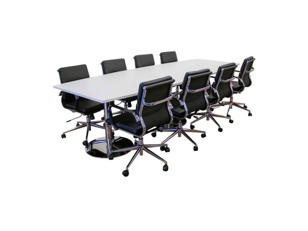Kontorstol CC 10 90A M, svart skinnlook