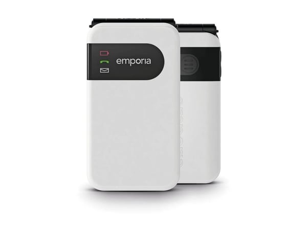 Emporia SIMPLICITYglam, Avattava, 7,11 cm (2.8"), 240 x 320 pikseliä, Bluetooth, 1300 mAh, Valkoinen