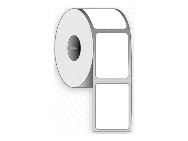 Capture - Permanet adhesiv - ubelagt - hvit - 76 x 95 mm 8400 etikett(er) (24 rull(er) x 350 boks - merkelapper