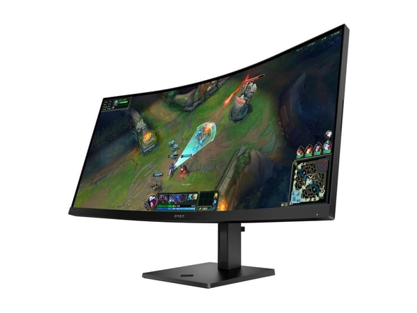 OMEN by HP 34c G2 - LED-skärm - spel - böjd - 34" - 3440 x 1440 WQHD @ 180 Hz - VA - 400 cd/m² - 4000:1 - DisplayHDR 400 - 1 ms - 2xHDMI, DisplayPo...