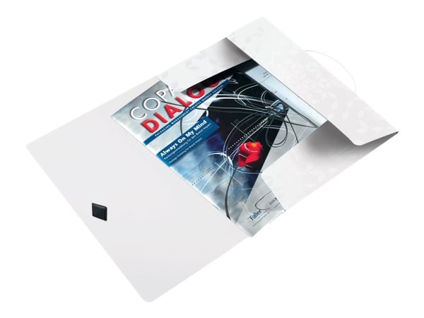 Leitz WOW läppäkansio PP A4, Esittelykansio, A4, Polypropeeni (PP), Valkoinen, Muotokuva, 150 arkkia