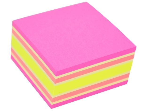 Neonkub 400b 76x76,Rosa/pastelli sekoitus76x40x76mm 0,177kg (1. kpl)