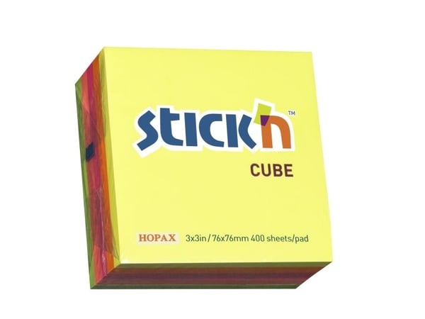 Nuotinkuutio 76x76 320 arkkia Valikoima Neonvärinen - (12 kpl)