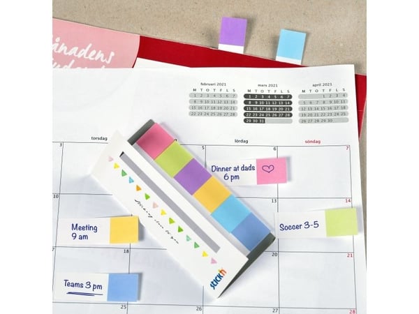 Indexflikar 6st 50x20 30 ark Assorterad pastell - (24 st.)