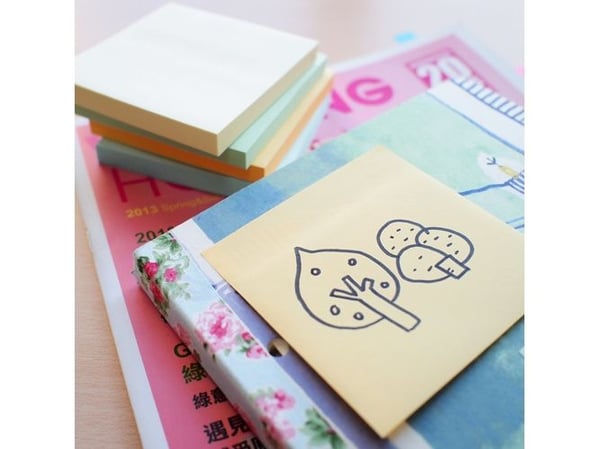 Notesblok 76x76 90 Blad Gul - (12 stk.)