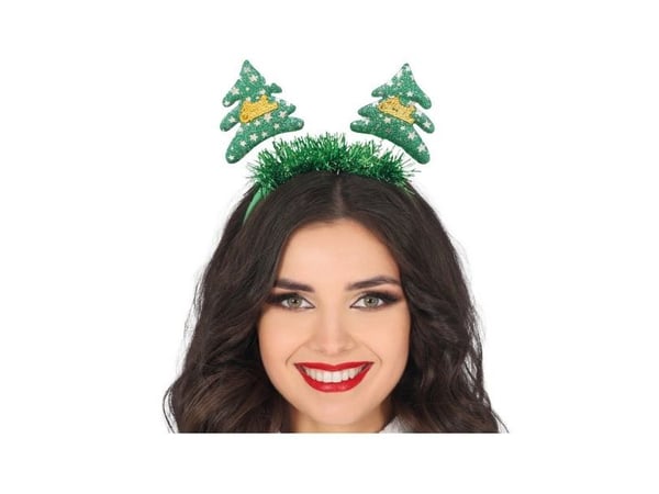 Joulukuusi glitter hiuspanta