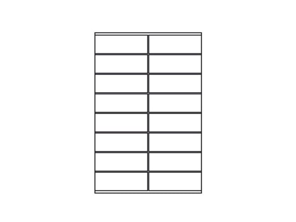 Kop/Laseretiketti 105x36mm 2gre - (100 kpl pr. )