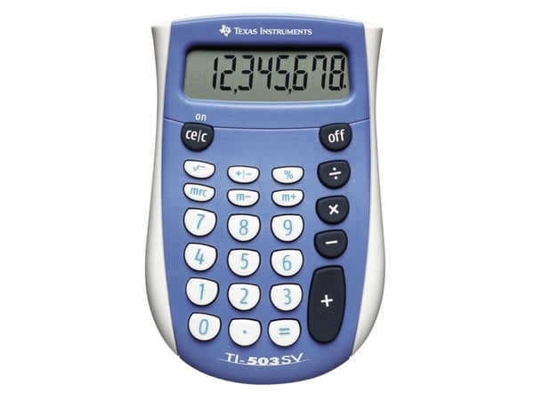 Texas Instruments TI-503 SV - Laskin - 8-numeroinen - paristo