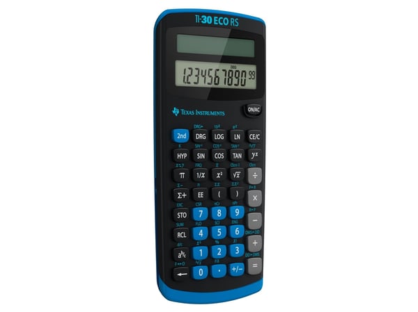 Texas Instruments TI-30 eco RS - Vitenskapelig kalkulator - 10 sifre - solpanel