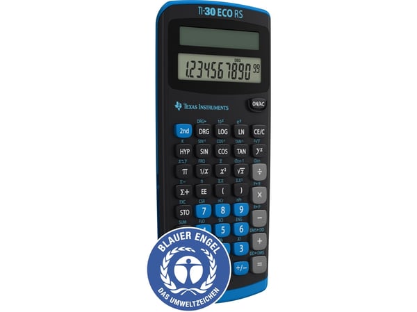 Texas Instruments TI-30 eco RS - Vitenskapelig kalkulator - 10 sifre - solpanel