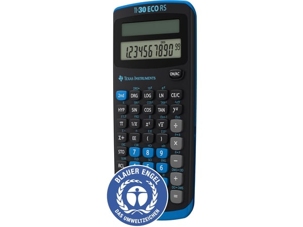 Texas Instruments TI-30 eco RS - Vitenskapelig kalkulator - 10 sifre - solpanel