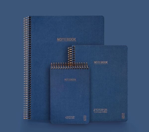 KOZO Squared Notebook A4 Premium Navy - (6 kpl)