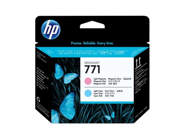 HP 771 - Lys magenta, lys cyan - skriverhode