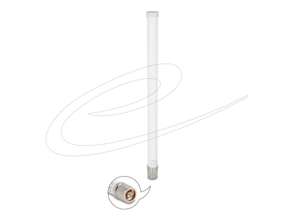 DeLOCK 81455, 6,6 dBi, 2.4 - 2.5, 5.15 - 7.125 GHz, 50 O, 802.11a, 802.11b, 802.11g, Wi-Fi 4 (802.11n), Wi-Fi 5 (802.11ac), Wi-Fi 6 (802.11ax), Wi-...